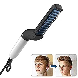 Electric <strong>Hair</strong> <strong>Straightener</strong> Professional Brush <strong>Men</strong> Quick Beard <strong>Straightener</strong> Styler Comb <strong>Hair</strong> Straightening <strong>for</strong> <strong>Men</strong> - Product Image 2