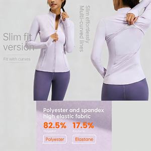 Chaqueta de Yoga de Manga Larga Asimétrica para Mujer, de Secado Rápido, Transpirable, Elástica, para Correr, Fitness, Deporte Diario al Aire Libre - Product Image 3