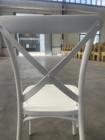 Chaises monobloc en résine plastique à dossier croisé en X pour événements, hôtels, restauration et banquets, vente en gros