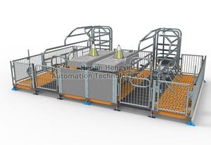 Bền <span class=keywords><strong>Pig</strong></span> Farming Thiết Bị Gieo Giường Có Thể Điều Chỉnh Hiện Đại Giường farrowing Bút Cho Lợn - Product Image 2