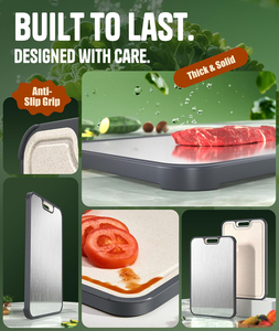 Ensemble de 3 planches à découper en titane personnalisées, design double face, non toxiques, planches à découper de qualité alimentaire M/L/XL pour la préparation des aliments - Product Image 4