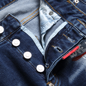 Nuovo arrivo personalizzi il Logo con foro digitale per la stampa a catena decorativa <span class=keywords><strong>di</strong></span> marca alla moda <span class=keywords><strong>pantaloni</strong></span> in Denim <span class=keywords><strong>da</strong></span> <span class=keywords><strong>uomo</strong></span> bei Jeans - Product Image 3