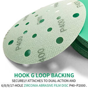 แผ่นขัดกระดาษทรายกลมอะลูมิเนียมออกไซด์ ขนาด 6 นิ้ว 240 กริต 49 รู จำนวน 2000 ชิ้น สำหรับเครื่องขัดแบบสุ่มวงโคจร - Product Image 6