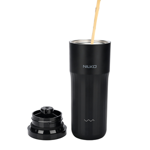 Control de temperatura, <span class=keywords><strong>taza</strong></span> plateada negra <span class=keywords><strong>inteligente</strong></span>, batería de larga duración, <span class=keywords><strong>taza</strong></span> de café autocalentable, control de temperatura <span class=keywords><strong>inteligente</strong></span>, <span class=keywords><strong>taza</strong></span> de café de viaje - Product Image 1