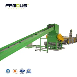 Waste Plastic HDPE PP PE Bag Film hard Flakes Crushing Cleaning Washing Recycling Plant Machine Line Price