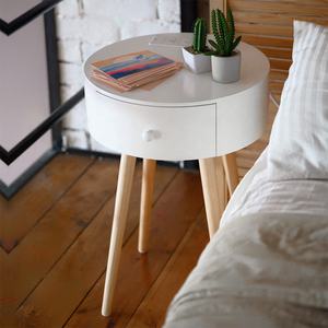Mesita de noche Licheng, mesitas de noche, luz de noche de lujo para dormitorio con soporte y cargador de teléfono para dormitorio y sala de estar - Product Image 1