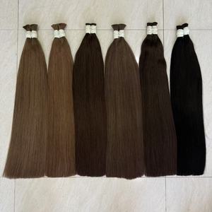 Extensiones de Cabello Humano Natural de Color Marrón Más Vendidas, Sedosas y Lisas, con Cutícula Alineada, Tejido de Cabello Humano Real, <span class=keywords><strong>Estenciones</strong></span> Cabello Humano Natural - Product Image 4