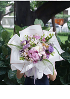 Neu Eingetroffenes Goldrandiges Wasserfestes Jelly-Film Blumen-Einwickelpapier Premium Bouquet-Verpackungsmaterial für Floristik-Geschäfte Großhandel