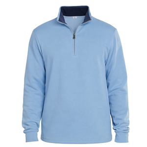 Finene Enterprises Sweatshirt-Hersteller, individuelles Logo, Fleece-gefütterter, übergroßer Winter-Zipper-Hoodie mit Viertelreißverschluss, Blanko-Hoodie - Product Image 3