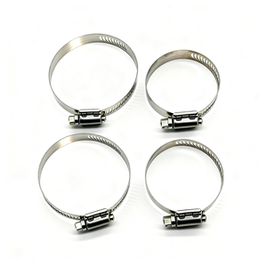 Fascetta stringitubo da 3/8\" a 5/8\" in acciaio inossidabile per autoveicoli, tubi e intercooler, fascetta a vite senza fine regolabile - Product Image 2