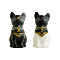 Brûleur d'encens moderne en forme de chat égyptien, porte-encens décoratif pour la maison, idéal pour les festivals arabes, pour bâtonnets et encens au bois de santal