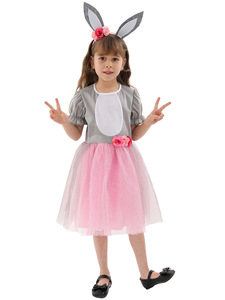 MS New Update Children Tutu Dresses Performance Kids Carnival Clothes With <b>Headband</b> Happy <b>Easter</b> Bunny Dress for Girls - Product Image 3