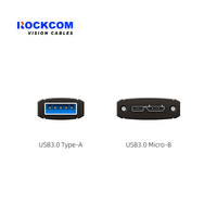 Câble USB3.0 Câble optique actif pour caméra industrielle Type-A mâle vers Micro-B AOC hybride 5Gbps USB 3.0 AOC