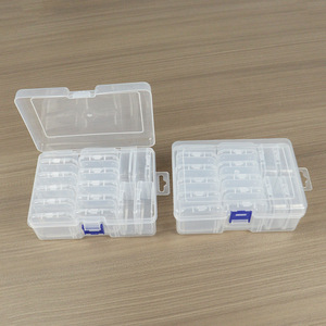 Transparent Plastic Storage Box 15 Compartment With Lid For Jewelry Organizing Desktop Accessories Beaded Diamonds Hair Ties - Product Image 5