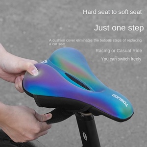 TOSUOD, cojín súper suave antidolor de glúteos, funda de asiento de silicona colorida para coche de carretera, bicicleta de montaña, accesorios simples para bicicleta - Product Image 1