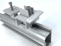 Supports de fixation en aluminium pour panneaux solaires, colliers de serrage intermédiaires et d'extrémité, réglables, prix usine |   AISINEE