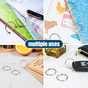 Eco-Friendly Stainless Steel Book Rings Loose Leaf Binder Rings for Stationery - Product Image 5