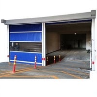 Porte à enroulement rapide pour garage souterrain, rampe de sous-sol, isolation thermique, anti-poussière, action rapide, plaque d'immatriculation