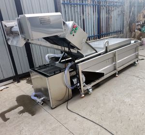 Machine de lavage et de nettoyage à bulles d'air industrielle pour légumes, fruits, olives, dattes, agrumes, citrons, pommes, laitues, moteur haute efficacité - Product Image 6