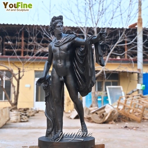 YOUFINE Statue de jardin classique grandeur nature en bronze grec de l'<span class=keywords><strong>Apollon</strong></span> - Product Image 5