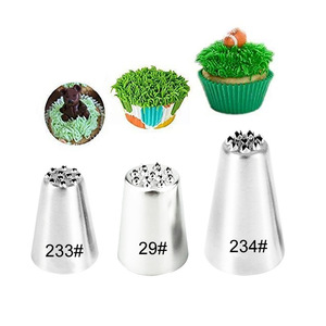 Elegante Juego de 3 Boquillas Decorativas de Acero Inoxidable Estilo Hierba para Decoración de Pasteles y Reposterí<span class=keywords><strong>a</strong></span> - Product Image 4