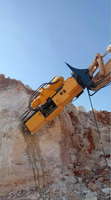 Principe de fonctionnement du cale-pierre Rock Buster : combiner perceuse électrique et séparateur de roche hydraulique avec équipement de forage pour carrières et mines