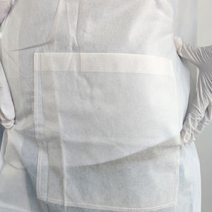 Kain tidak ditenun dapat bernafas ukuran besar khusus PP murah pengunjung dokter gigi laboratorium kimia mantel <span class=keywords><strong>Lab</strong></span> sekali pakai - Product Image 3