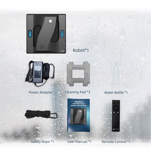 <span class=keywords><strong>Robot</strong></span> lave-vitres électrique carré, aspirateur sans fil, <span class=keywords><strong>robot</strong></span> de nettoyage de vitres intelligent, pulvérisation d'eau double face, usage domestique - Product Image 6