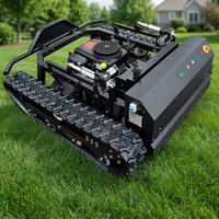 Tondeuse à fléaux sur chenilles télécommandée pour parcs industriels 900 mm, pour l'entretien des terrains industriels, CE EPA OEM