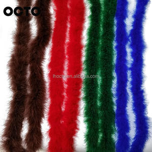 Écharpe en plumes de dinde moelleuses, décoration de fête à domicile en gros, <span class=keywords><strong>pas</strong></span> <span class=keywords><strong>cher</strong></span>, 13g 18g 30g 40g, boa en plumes de marabout douces - Product Image 2