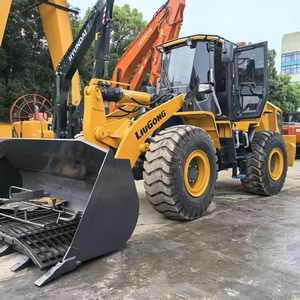 Chargeuse sur pneus LiuGong CLG856H d'occasion, chargeuse frontale d'occasion de 5 tonnes CLG856, la 856H est équipée d'un moteur Cummins - Product Image 5