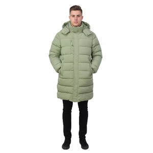 Chaqueta Bomber de Invierno con Capucha para Hombre, de Lona Teñida Lisa, Impermeable, Transpirable, Ecológica, Ligera, Cálida, Protección Durante Todo el Día - Product Image 1