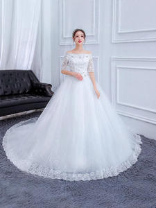 Nuovi <span class=keywords><strong>Abiti</strong></span> da Sposa Bianchi di Alta Gamma 2025 - Product Image 5