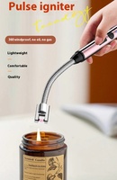 Vente en gros sur mesure Briquet à bougie plasma sans flamme avec long bâton Briquet à arc électrique rechargeable flexible pour barbecue et camping