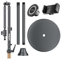 Support mobile et tablette en aluminium robuste et durable avec rotation à 360 degrés, sur pied pour une utilisation en salon