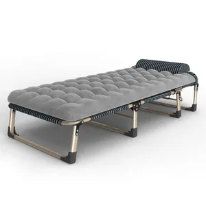 A Portable Single Bed with Soft Mattress and Multifunctional Design