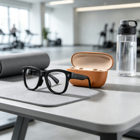 Lunettes Intelligentes IA Meta Glasses avec Caméra 800W et Étui Rechargeable pour Photographie, Vidéo, Musique et Traduction en Temps Réel