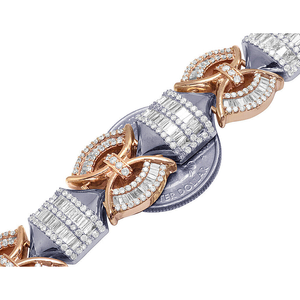 Premium 925 Sterling Silver Cuban Link Bracelet with Round Cut Moissanite Fashion Jewelry for <b>Men</b> Women - Product Image 2
