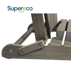 Denizcilik Curveback Adirondack Bar sandalyesi Cambridge Casual Teak Adirondack sandalyeler şarap fıçısı sallanan sandalye ile iki fincan tutun - Product Image 6