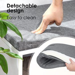 Vente <span class=keywords><strong>en</strong></span> usine, banc de rangement pour chaussures, étagère de rangement sur pied, étagère à chaussures <span class=keywords><strong>en</strong></span> bois blanc pour entrée - Product Image 5