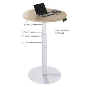 Nouveau bureau informatique ergonomique 2026 à une jambe, réglable en hauteur, avec un moteur et 3 niveaux, modèle moderne - Product Image 4