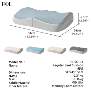 <span class=keywords><strong>Coussin</strong></span> de siège de chaise de bureau en mousse à mémoire de forme haute densité, oblong, épais, confortable, ergonomique, lavable, personnalisable – Offre Spéciale - Product Image 5