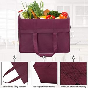 Sac fourre-tout non tissé personnalisé avec logo, motif lettres, taille moyenne, écologique, biodégradable et réutilisable – Vente chaude - Product Image 6