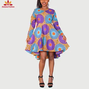 뜨거운 판매 전통적인 아프리카 직물 여성 의류 스타일 드레스 프린트 스커트 좋은