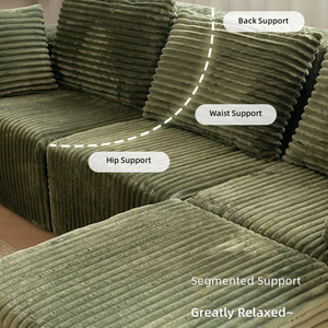 Cloud Sectional Boneless Modern Set Living Room Modular L Shaped Deep Seat Oversized <b>Memory</b> <b>Foam</b> Compressed 3 Seater - Product Image 4