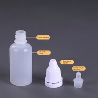 3ml 5ml 10ml 15ml 20ml 30ml 50ml 100ml Flacon compte-gouttes d'huile en plastique PE pour gouttes oculaires souples