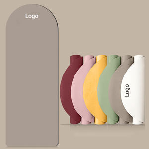 Tapis ovale en PU avec logo personnalisé Ensembles de fitness et de gymnastique naturels respectueux de l'environnement Tapis de yoga en caoutchouc PU à courbe ovale - Product Image 1