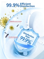 Bloc nettoyant WC parfum cèdre nordique OFV 50g*4 pièces - Pastilles nettoyantes automatiques pour toilettes, efficacité 30 jours