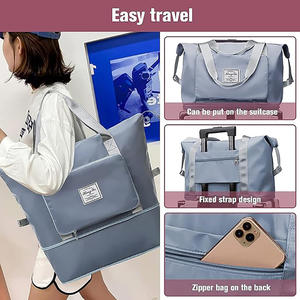 กระเป๋าเดินทางแบบพับได้ความจุมากน้ำหนักเบาพกพาสะดวกกันน้ำออกซ์ฟอร์ด - Product Image 2