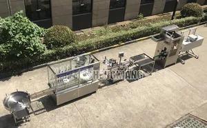 Máquina de enchimento do líquido do tonalizador do óleo da soja da poupança material automática completa 50-500ml